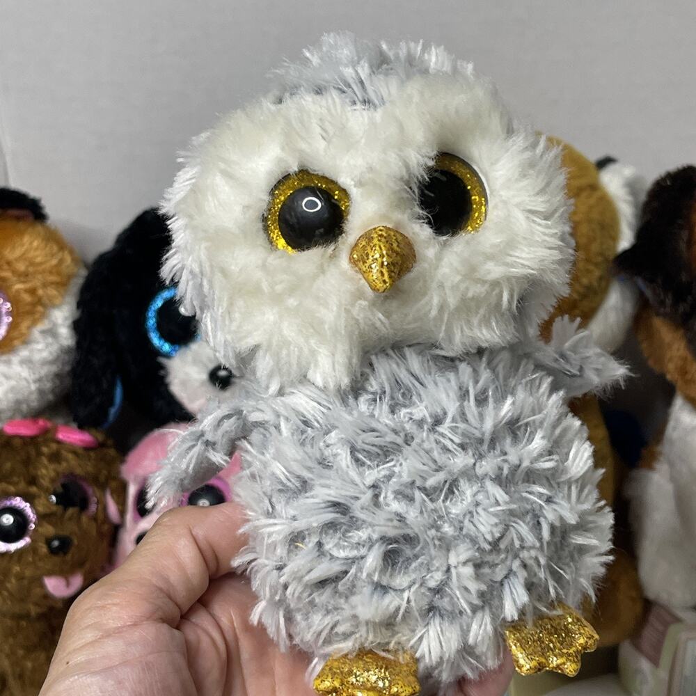 MINT TY Beanie Boos Lot of 12 Plush Big Eyes Stuffed Animals - Picture 5 of 15